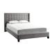 Marion Nailhead Wingback Tufted Upholstered Platform Bed by iNSPIRE Q Bold