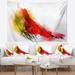 Designart 'Multicolor Stain' Abstract Wall Tapestry