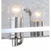 Chrome Metal Frame Wall Sconce with Metal Mesh Shade