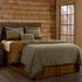 Paseo Road Highland Lodge 5 Piece Olive Brown Jacquard Rustic Bedding Comforter Set