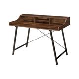 ACME Sange Desk with USB Charging Dock in Walnut and Black