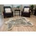 Highland Select Bear Shape Natural Long Wool Sheepskin Shag Rug