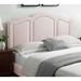 Augusta Pink Velvet Upholstered King/California King Size Headboard with Nailhead Trim