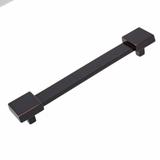 GlideRite 5-inch CC Square-Edged Wide 6-inch Length Oil Rubbed Bronze Cabinet Pulls (Pack of 10 or 25)