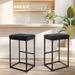 PHI VILLA Steel/ PU Leather 30-inch Bar Stool (Set of 2)