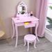 Princess Kids Vanity Set Dressing Table With Stool