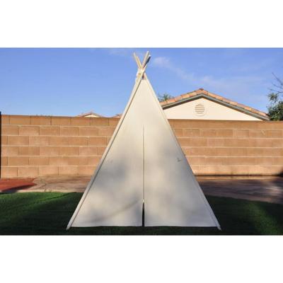 8 Ft Super Large Kid's Teepee Tent for Indoor And Outdoor- Off White - 1pc