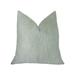 Plutus Fuzzy Mongolian Fur White Handmade Decorative Throw Pillow