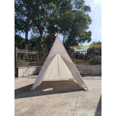 8 Ft Super Large Kid's Teepee Tent for Indoor And Outdoor- Off White