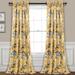 Lush Decor French Country Toile Room Darkening Window Curtain Panel Pair