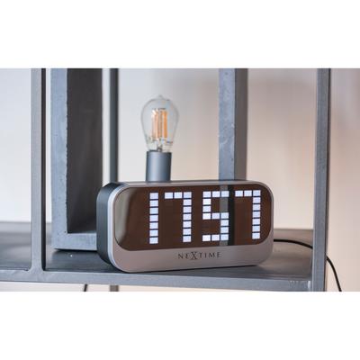 Unek Goods NeXtime Loud Alarm Table Top Alarm Clock, 12 and 24 Hour Mode, LED, ABS, Black, USB Connection