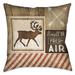 Laural Home Rustic Cabin I Decorative 18-inch Throw Pillow
