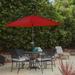 Pure Garden 9 foot Patio Umbrella with Vented Canopy and Auto Crank