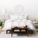 Vy La Angled Stitch Rust Duvet Cover Set