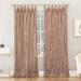 No. 918 Odelia Distressed Velvet Tab Top Curtain Panel, Single Panel