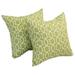 Blazing Needles 17-inch Square Polyester Outdoor Throw Pillows (Set of 2)