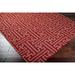 Hand-woven Red Queens Bay Wool Area Rug - 2'6" x 8' Runner - 2'6" x 8' Runner