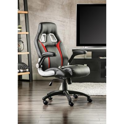 Enzo Faux Leather Height Adjustable Gaming Chair by Furniture of America