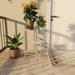 White or Black Metal Indoor Outdoor 3 Tier Floral Plantstand - 21 x 17 x 24