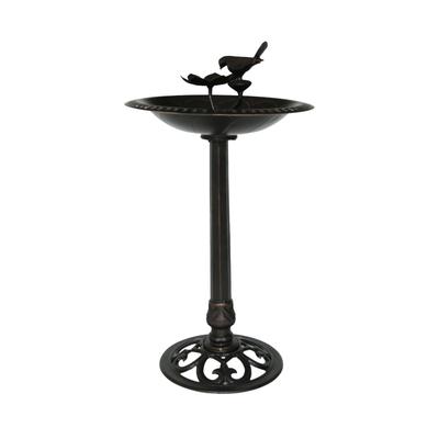 Fairmont Outdoor Aluminum Bird Bath by Christopher Knight Home