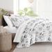 Becky Cameron Premium Magnolia Grey Patterned Comforter Set