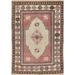 Traditional Oriental Geometric Anatolian Turkish Area Rug Hand-Knotted - 3'0" x 4'1"