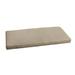 Sunbrella Taupe w/ Ivory Indoor/ Outdoor Bench Cushion 55" to 60"