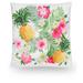 Pineapple Hibiscus 18" Microfiber Throw Pillow Cover