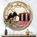 Designart 'Gold Fabulous Life Style II' Glam Wall CLock