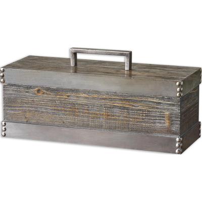 Uttermost Lican Distressed Silver Box