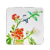 Blue Bird & Flowers Coaster Set of 4