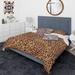 Designart 'Leopard Fur Safari III' Mid-Century Modern Duvet Cover Comforter Set