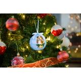 2 x Dog Breeds Twinkling Lights Christmas Ball Ornament, Collie