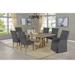 Best Quality Furniture Rustic Style 7-Piece 24" Extension Dining Set