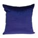 Parkland Collection Topaz Transitional Royal Blue Solid Pillow Cover With Poly Insert