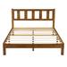 Sleeplanner 14 Inch Solid Wood Platform Bed Frame with Headboard