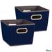 Household Essentials Small Tapered Storage Bins (Set of 2)