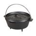 Stansport 2 QT Pre-Seasoned Cast Iron Dutch Oven with Legs - 8" L x 8" W x 5.5" H