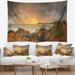 Designart 'Sunrise at Romantic Beach at Sri Lanka' Landscape Wall Tapestry