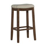 Linon Willamette Linen Topped Bar Stool