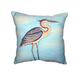 Blue Heron on Stump No Cord Pillow 18x18