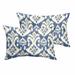 Rainford II Indigo/ Cream Indoor/ Outdoor 13 x 20 Inch Knife Edge Pillow Set