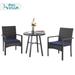 PHI VILLA 3-piece Patio Dining Bistro Sets