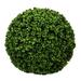 Pottery Pots 15.75 in W Round XS Green Plastic Boxwood Artificial Plant, Single Faux Plant, Faux Boxwood Plants Outdoor