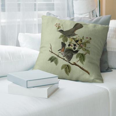 Porch & Den John James Audubon 'Cat Bird' Throw Pillow