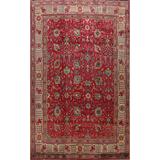 Floral Tabriz Persian Red Area Rug Wool Handmade Living Room Carpet - 9'7" x 12'7"