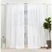 Nicole Miller New York Mabel Sheer Rod Pocket Curtain Panel Pair