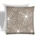 Joita FIREWORKS Taupe Indoor/Outdoor - Zippered Pillow Cover with Insert