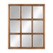 Kate and Laurel Hogan 9 Windowpane Wood Wall Mirror