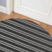 CLASSIC STRIPE CHARCOAL BIG SCALE Doormat By Kavka Designs